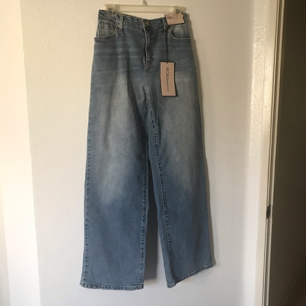 BCBGeneration Light Blue Wide Leg Jeans